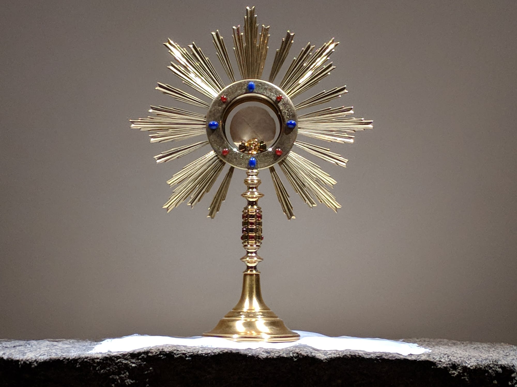 Body and Blood of Christ in a monstrance